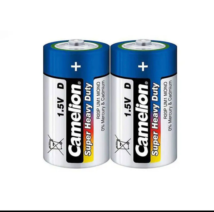 باتری بزرگ D کملیون مدل Super Heavy Duty بسته 2 عددی