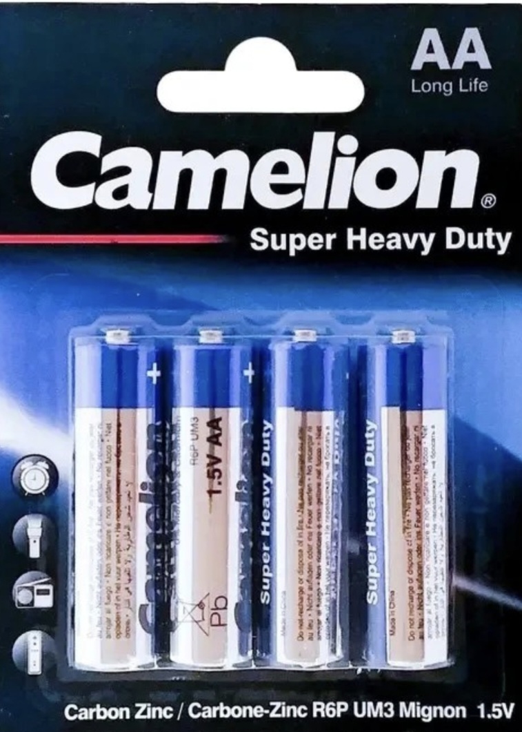 باتری قلمی CAMELION مدل Super Heavy Duty بسته ۴ عددی