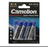 باتری قلمی و نیم قلمی کملیون مدل Super Heavy Duty بسته 8 عددی