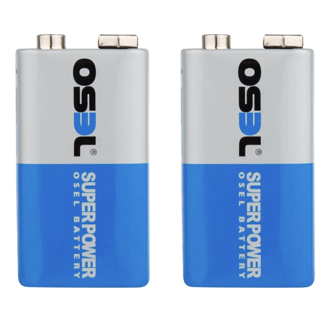 باتری کتابی اوسل مدل Super Power 6F22 بسته ۲ عددی