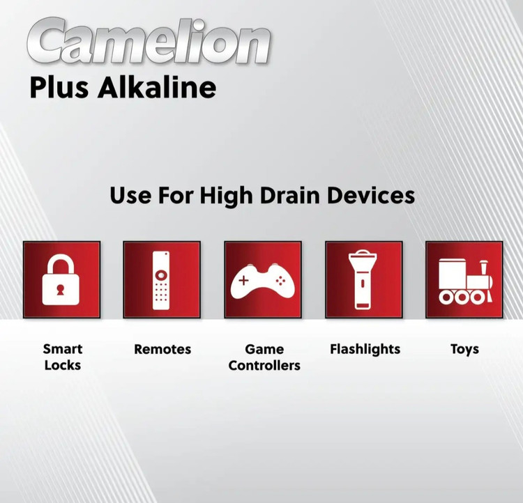 باتری نیم قلمی کملیون مدل Plus Alkaline بسته 4 عددی