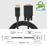 کابل Display Port به VGA مدل MT-VGA طول ۱.۸ متر