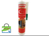 چسب درزگیر سیلیکونی کاسپین مدل شفاف حجم 300 میلی لیتر مقاوم در برابر دما و اشعه فرابنفش ضد آب ضد قارچ با چسبندگی و دوام بالا مناسب شیشه کاشی آلومینیوم و سطوح صیقلی