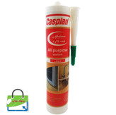 چسب درزگیر سیلیکونی کاسپین مدل شفاف حجم 300 میلی لیتر مقاوم در برابر دما و اشعه فرابنفش ضد آب ضد قارچ با چسبندگی و دوام بالا مناسب شیشه کاشی آلومینیوم و سطوح صیقلی