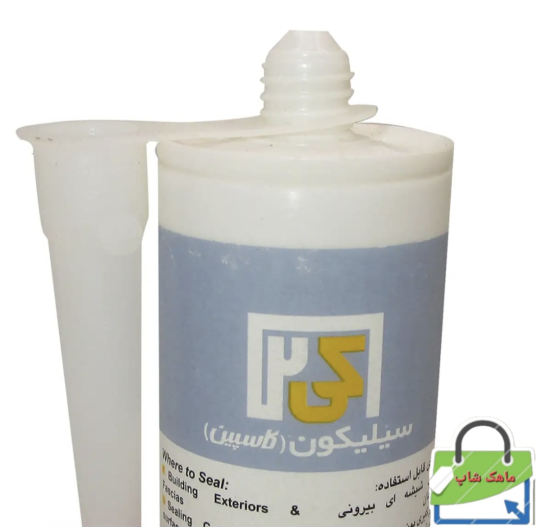 چسب سیلیکون کاسپین مدل SILICONEK2 حجم 300 میلی لیتر