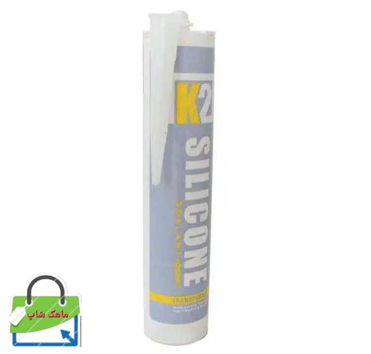 چسب سیلیکون کاسپین مدل SILICONEK2 حجم 300 میلی لیتر