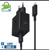 شارژر دیواری 45 وات سامسونگ مدل EP-T4511 Low Stand by به همراه کابل 1.8 متری - سه پین