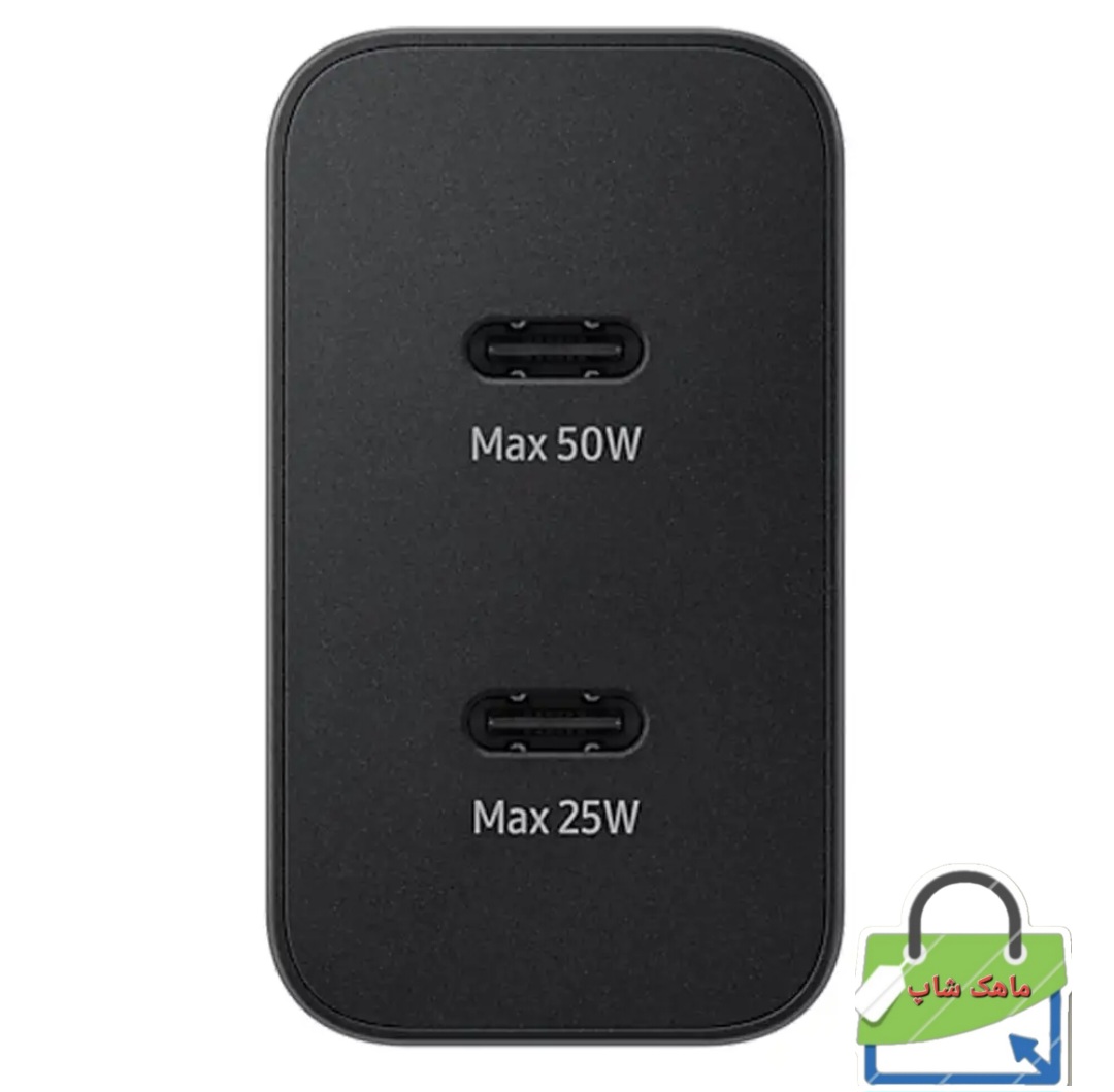 شارژر دیواری 50 وات سامسونگ مدل EP-T5020XBEGWW به همراه کابل USB