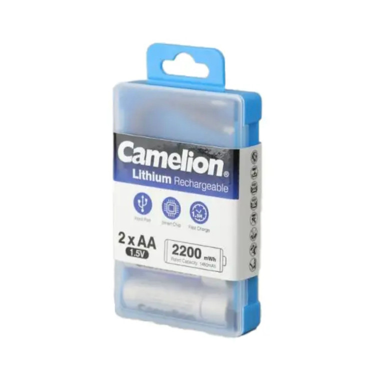 باتری قلمی قابل شارژ کمليون مدل 1.5VLi-AA2200 بسته دو عددی