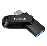 فلش مموری سن دیسک Ultra Dual Drive Go ظرفيت 256 گیگابایت با دو رابط - USB Type و USB Type-A، طراحی چرخشی سرعت خواندن 150 مگابایت بر ثانیه سازگار با کامپیوتر لپ تاپ تبلت و گوشی موبایل