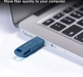 فلش مموری 128 گیگابایت سن دیسک مدل Ultra Dual Drive Luxe با دو رابط USB Type-C و USB Type-A سرعت انتقال 150 مگابایت بر ثانیه بدنه فلزی و سازگار با ویندوز مک اندروید و iOS