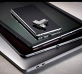 فلش مموری سن دیسک Ultra Dual Drive Luxe ظرفیت 1 ترابایت با دو رابط USB Type-C و USB Type-A طراحی تاشو فلزی سازگار با ویندوز مک اندروید و iOS استاندارد USB 3.2 Gen