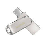 فلش مموری سن دیسک Ultra Dual Drive Luxe ظرفیت 512 گیگابایت با دو رابط - USB 3.2 Type و Type-A ، طراحی چرخشی بدنه فلزی و سازگار با گوشی تبلت کامپیوتر و تلویزیون