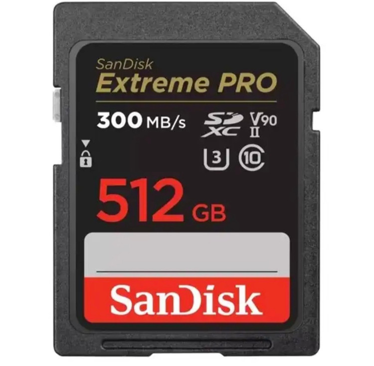 کارت حافظه SDXC سن دیسک مدل Extreme PRO کلاس 10 استاندارد UHS-II U3 سرعت 300M/S ظرفیت 512 گیگابایت