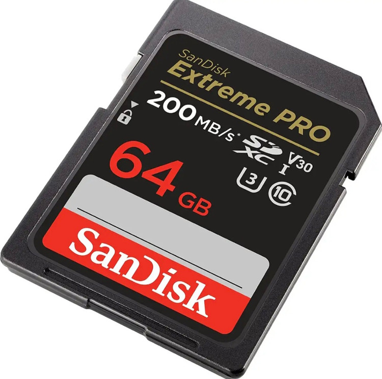 کارت حافظه SDXC سن دیسک مدل 30 Extreme Pro کلاس 10 استاندارد UHS-I U3 سرعت 200mbps ظرفیت 64 گیگابایت