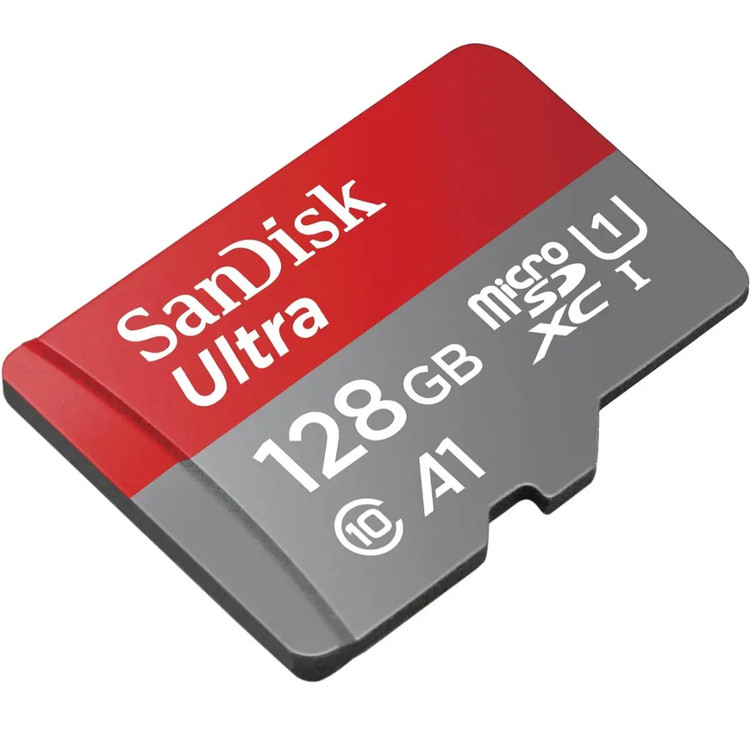 کارت حافظه microSDXC سن دیسک مدل 1 Ultra کلاس 10 استاندارد -UHS سرعت 100p ظرفیت 128 گیگابایت به همراه آداپتور SD