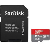 کارت حافظه microSDXC سن دیسک مدل 1 Ultra کلاس 10 استاندارد -UHS سرعت 100p ظرفیت 128 گیگابایت به همراه آداپتور SD