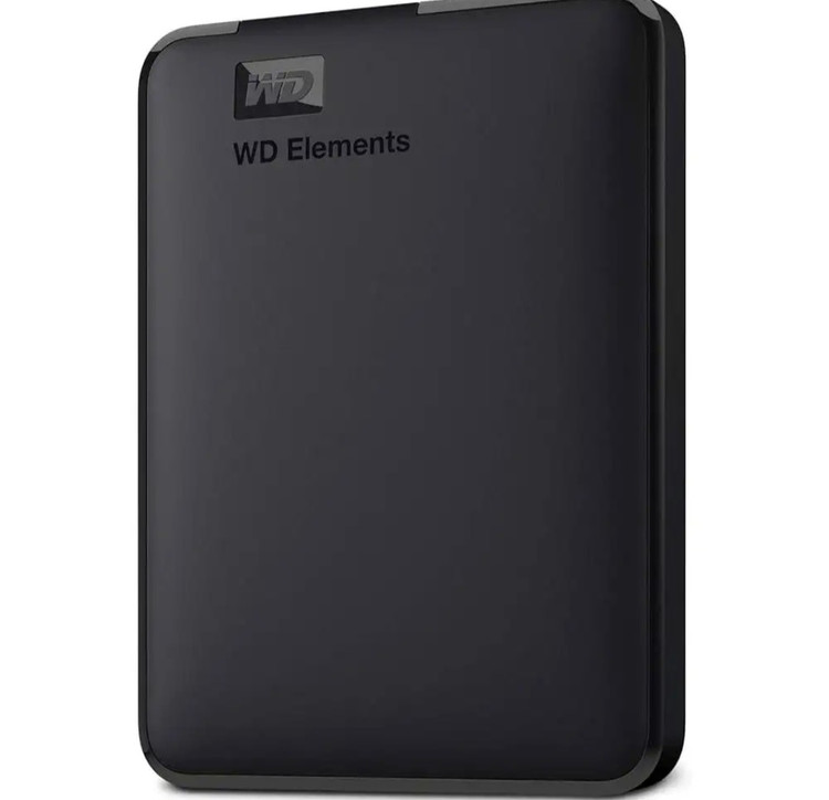 هارد اکسترنال وسترن دیجیتال مدل Elements ظرفیت چهار ترابایت دارای رابط USB Type-A3.2