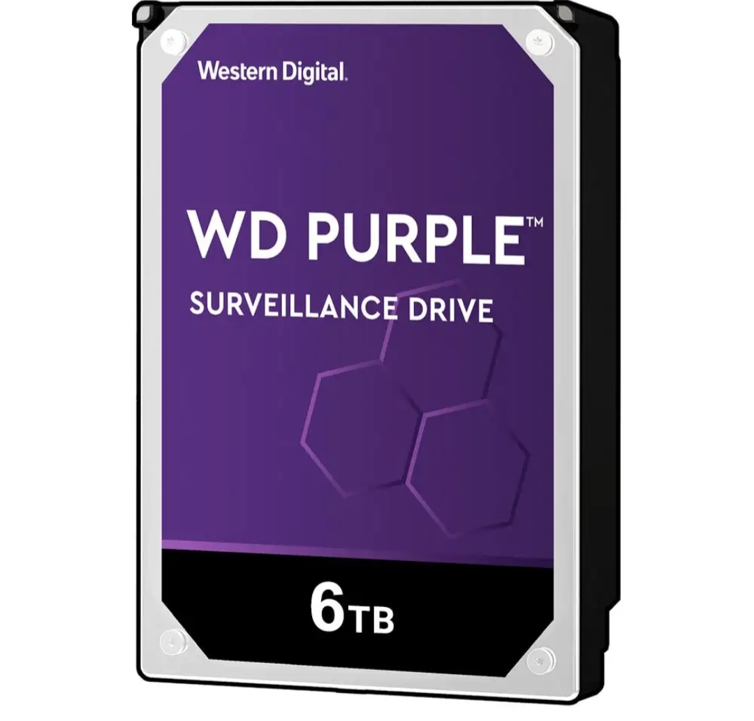 هارد دیسک اینترنال وسترن دیجیتال مدل Purple WD64PURZ ظرفيت 6 ترابایت