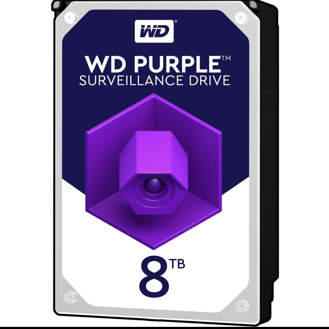 هارد دیسک اینترنال وسترن دیجیتال مدل Purple WD80PURZ ظرفیت 8 ترابایت