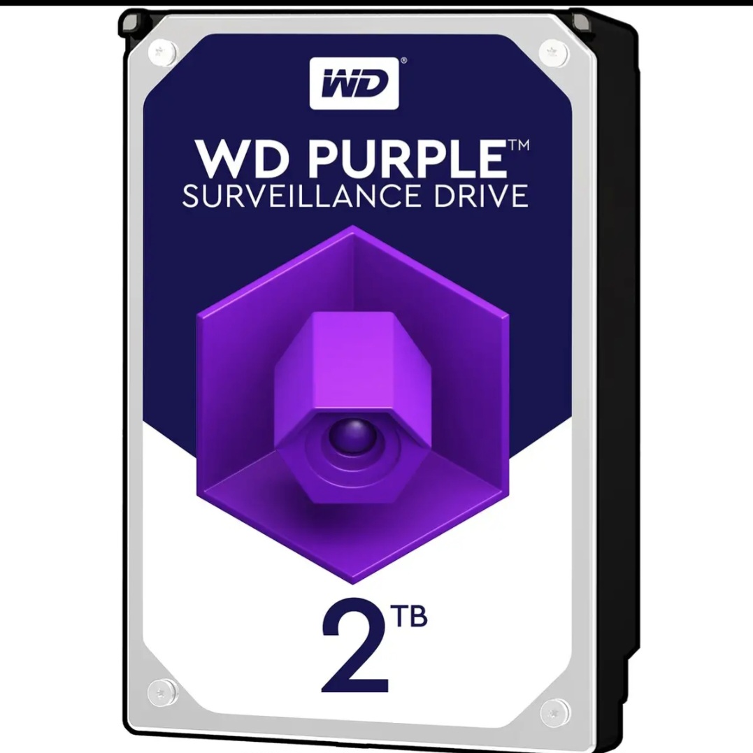 هارد دیسک اینترنال وسترن دیجیتال مدل Purple WD20PURZ ظرفیت 2 ترابایت