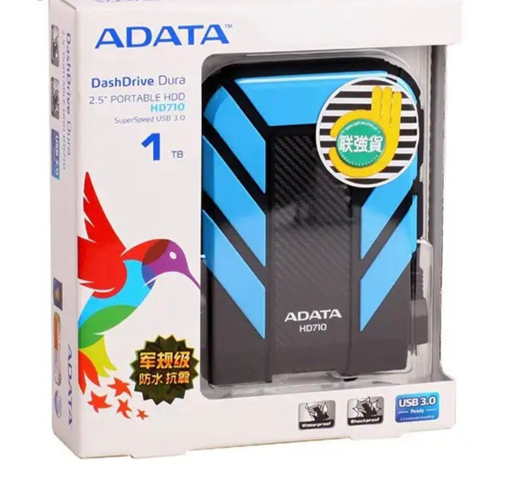 هارد اکسترنال ای دیتا مدل HD710 ظرفیت یک ترابایت دارای رابط .2 USB Type-A 3