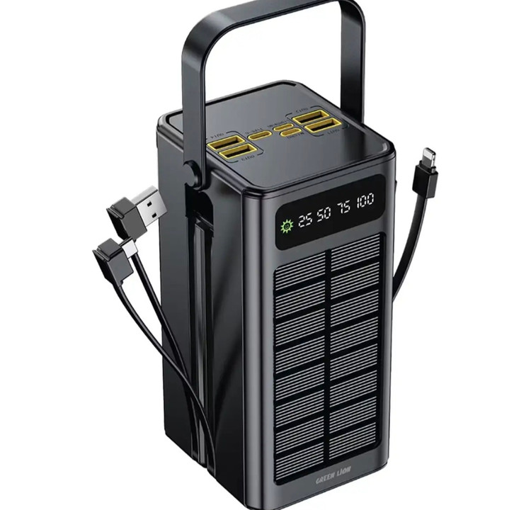 پاوربانک گرین لاین مدل GL-PX50 ظرفيت 60000 میلی آمیر ساعت به همراه پنل خورشیدی