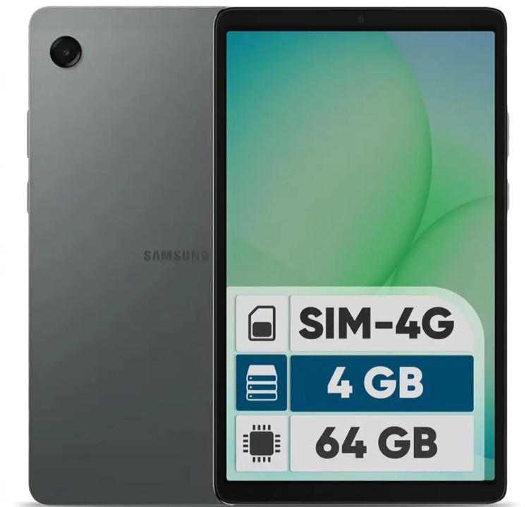 تبلت 8.7 اینچ سامسونگ مدل Galaxy Tab A11 Wi-Fi ظرفیت 64 گیگابایت و رم 4 گیگابایت با نمایشگر TFT LCD رزولوشن 1340800 پیکسل و نرخ نوسازی 90 هرتز باتری 5100 میلی آمپر ساعت و اسپیکر استریو