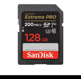 کارت حافظه SD سن دیسک مدل Extreme Pro ظرفیت 128 گیگابایت استاندارد سرعت UHS-I U3، سرعت خواندن 200 مگابایت بر ثانیه مقاوم در برابر پرتو X