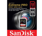کارت حافظه SDHC سن دیسک مدل 30 Extreme Pro کلاس 10 استاندارد UHS-I U3 سرعت 633X 95MBps ظرفیت 32 گیگابایت