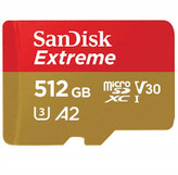کارت حافظه microSDXC سن دیسک مدل Extreme کلاس 2 استاندارد 3 -UHS سرعت 190MB ظرفیت 512 گیگابایت