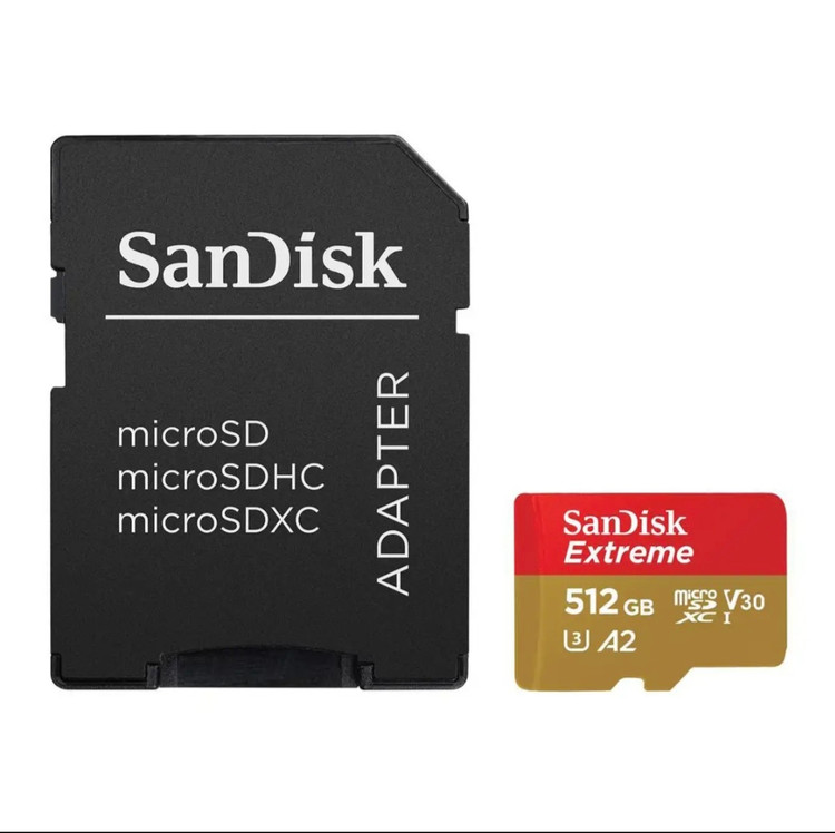 کارت حافظه microSDXC سن دیسک مدل Extreme کلاس 2 استاندارد 3 -UHS سرعت 190MB ظرفیت 512 گیگابایت