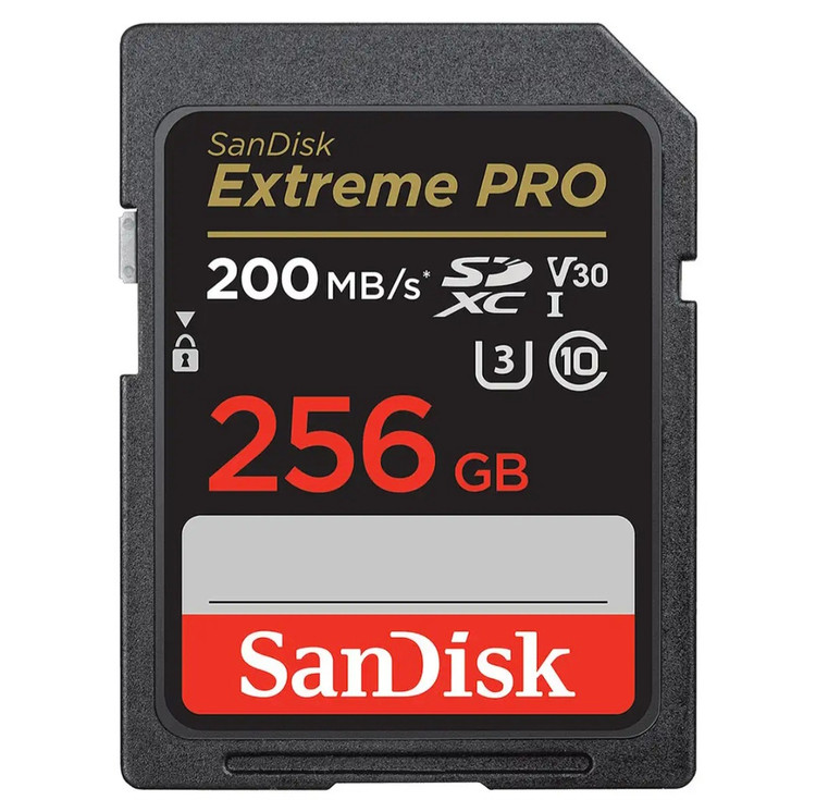 کارت حافظه SDXC سن دیسک مدل 30 Extreme Pro کلاس 10 استاندارد UHS-I U3 سرعت 200MB/S ظرفیت 256 گیگابایت