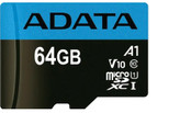 کارت حافظه microSDXC ای دیتا مدل 1 Premier V10 کلاس 10 استاندارد -UHS سرعت 100MBps ظرفیت 64 گیگابایت