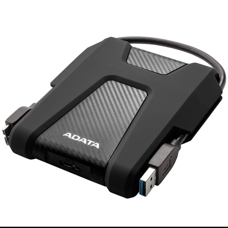 هارد اکسترنال 2 ترابایت ای دیتا مدل HD680 استاندارد ارتباطی 1 3.2 USB سرعت چرخش 5400 دور در دقیقه مقاوم در برابر ضربه و خط و خش