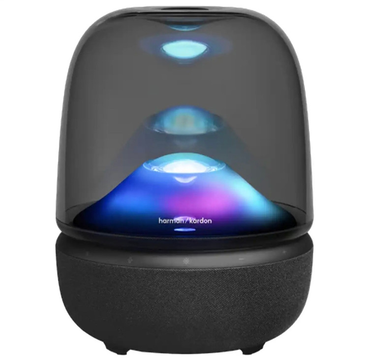 اسپیکر بلوتوثی هارمن کاردن مدل 5 Aura Studio، با توان خروجی 160 وات دارای نور RGB و ساب ووفر 143 میلی متری قابل حمل