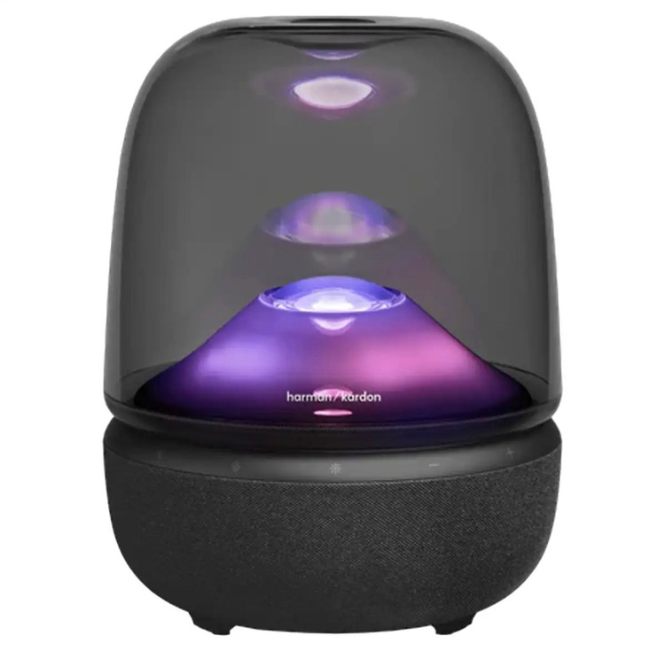 اسپیکر بلوتوثی هارمن کاردن مدل 5 Aura Studio، با توان خروجی 160 وات دارای نور RGB و ساب ووفر 143 میلی متری قابل حمل