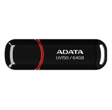 فلش مموری ای دیتا مدل UV150 ظرفیت 64 گیگابایت رابط gen 1 1 3.2 USB، سرعت خواندن 90 مگابایت بر ثانیه طراحی درپوش دار سازگار با گوشی تبلت کامپیوتر و تلویزیون