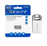 فلش مموری وریتی مدل 19- ظرفیت 64 گیگابایت با بدنه فلزی رابط USB 2.0 Type-A، سرعت انتقال 30 مگابایت بر ثانیه و سازگار با گوشی کامپیوتر لپ تاپ