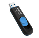 فلش مموری کشویی ای دیتا مدل 128 DashDrive ظرفیت 128GB، رابط 3.0 USB با سرعت خواندن 90 و نوشتن 40 مگابایت بر ثانیه طراحی بدون درپوش و بدنه مات ضد خش و گردوغبار
