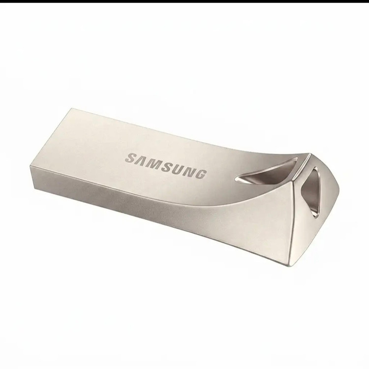 فلش مموری سامسونگ مدل Bar Plus MUF-32BE ظرفیت 16 گیگابایت با پورت USB سه نقطه یک بدنه فلزی و مقاوم در برابر آب شوک حرارت مغناطیس و اشعه ایکس